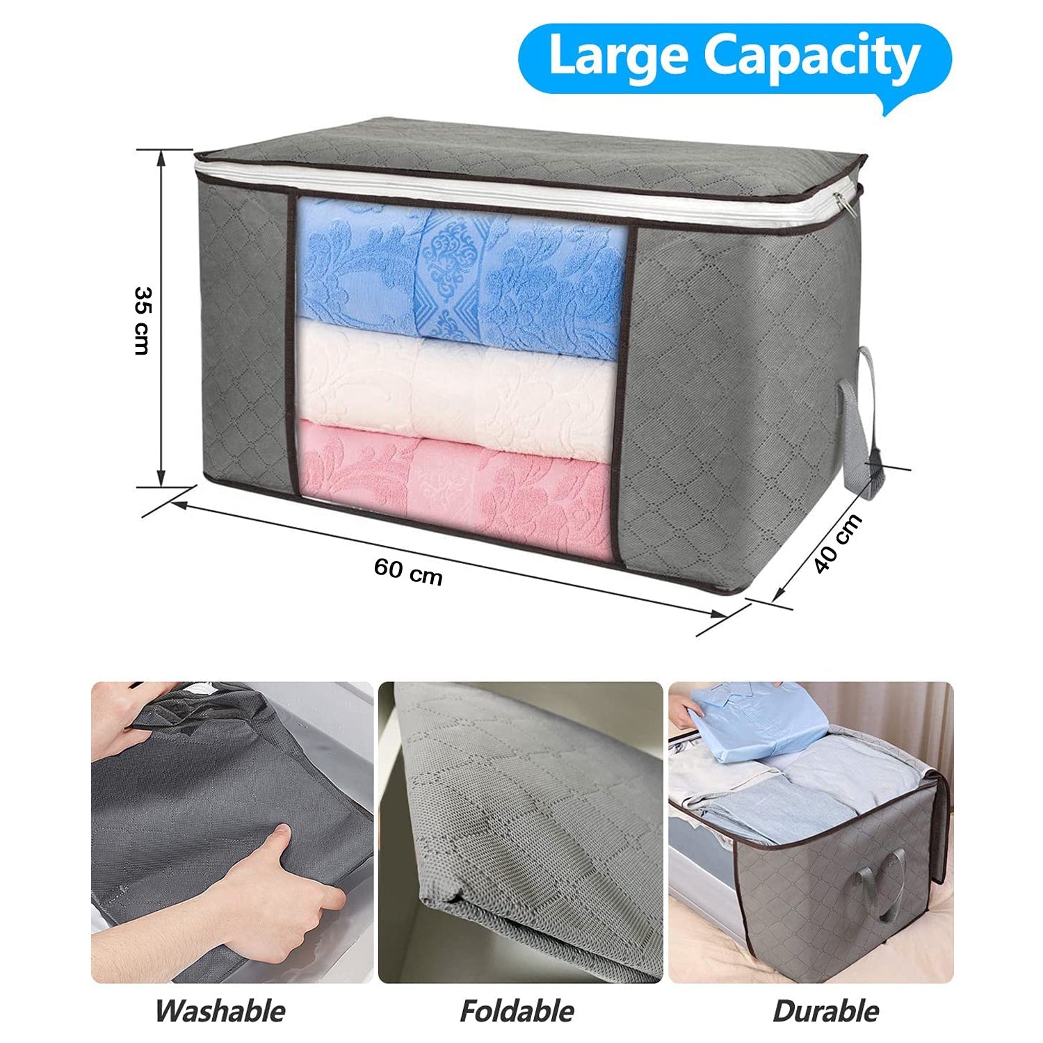 6111A TRAVELLING STORAGE BAG USED IN STORING ALL TYPES CLOTHS AND STUFFS FOR TRAVELLING PURPOSES IN ALL KIND OF NEEDS. DeoDap 6111A TRAVELLING STORAGE BAG USED IN STORING ALL TYPES CLOTHS AND STUFFS FOR TRAVELLING PURPOSES IN ALL KIND OF NEEDS. DeoDap